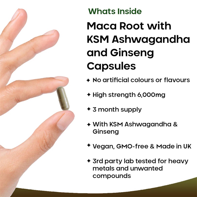 마카 뿌리 보충제 - KSM 아슈와간다, 인삼 함유로  - Valerian Root Capsule 리뷰 및 가격